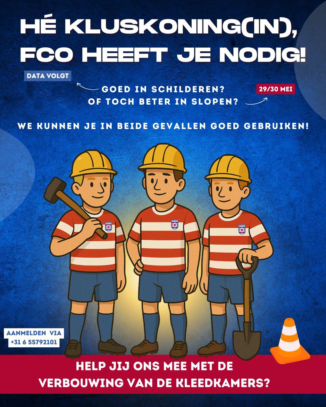 Verbouwing kleedkamers FCO